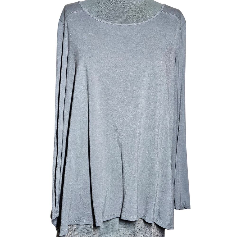 Gray Long Sleeve Blouse Size XL
